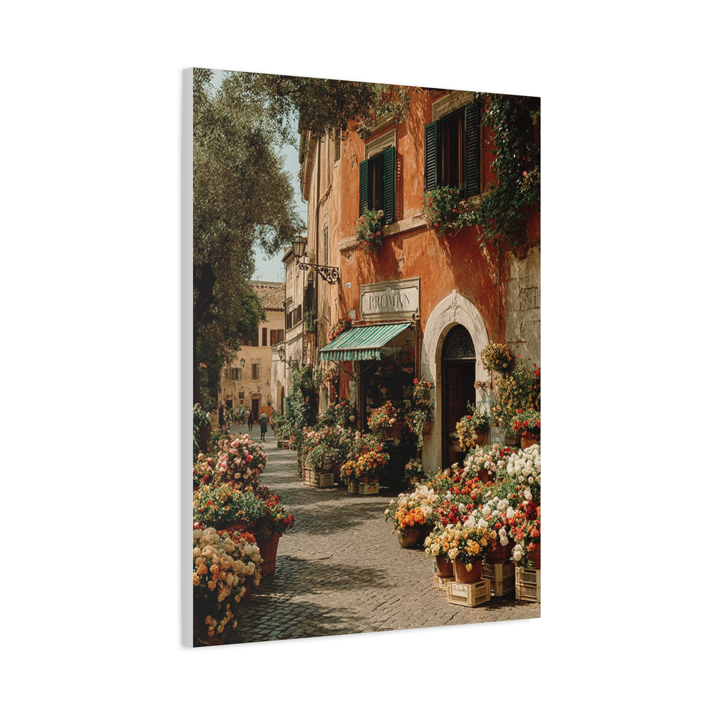 Italian Flower Market Street Wall Art & Canvas Print