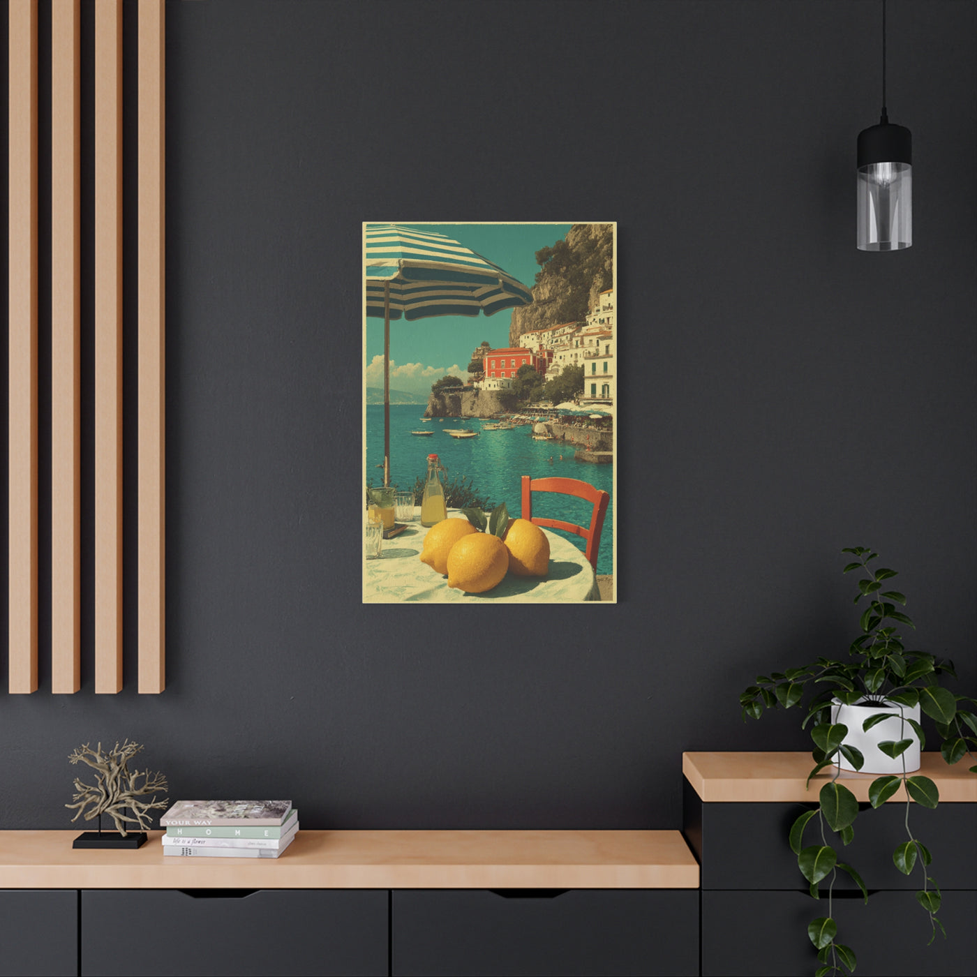 Vintage Amalfi Lemon Terrace Wall Art & Canvas Print