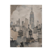 Vintage Empire State Skyline Study Wall Art & Canvas Print