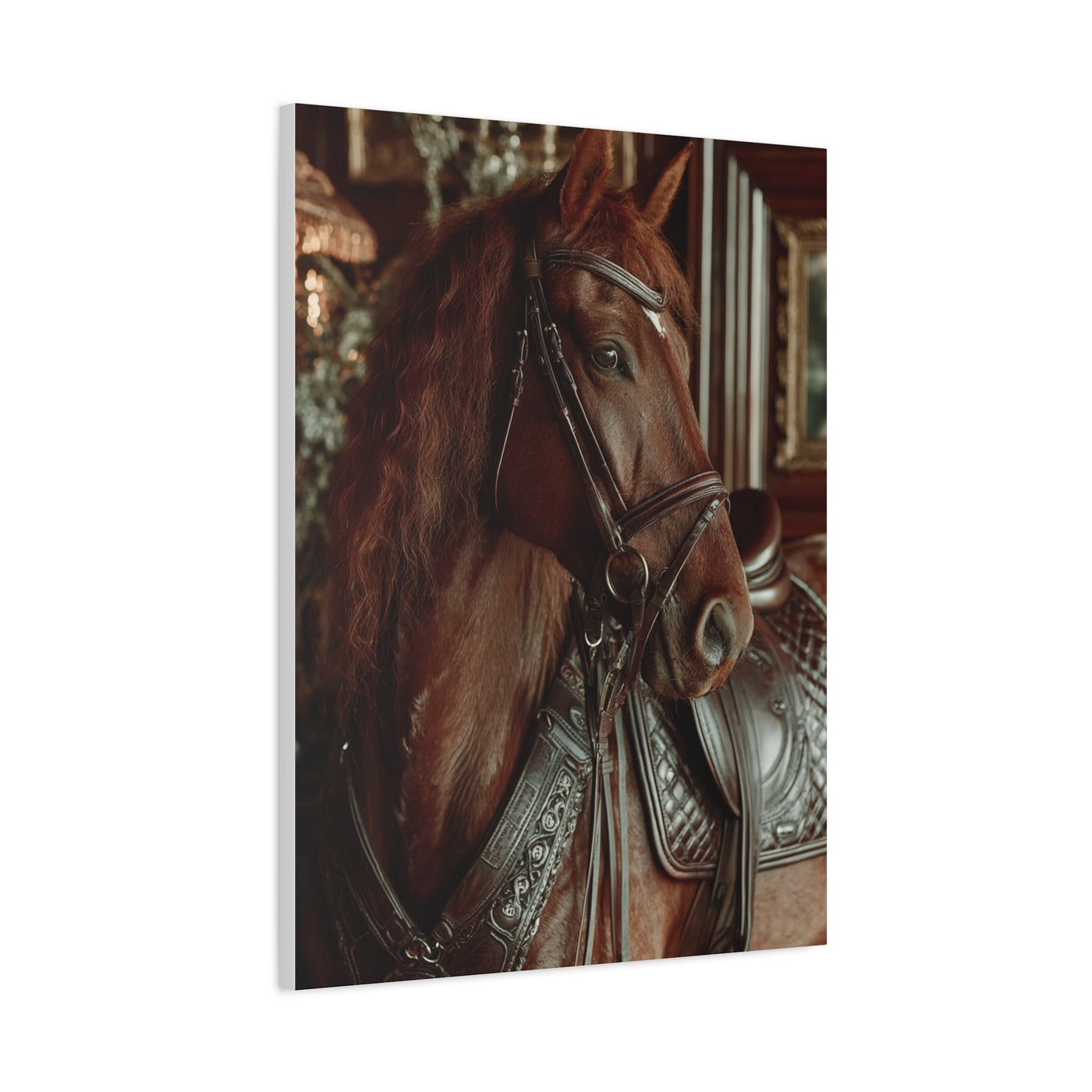 Regal Saddle Horse Portrait Wall Art & Canvas Print