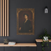 Victorian Portrait Lady in Gilded Frame Wall Art & Canvas Print