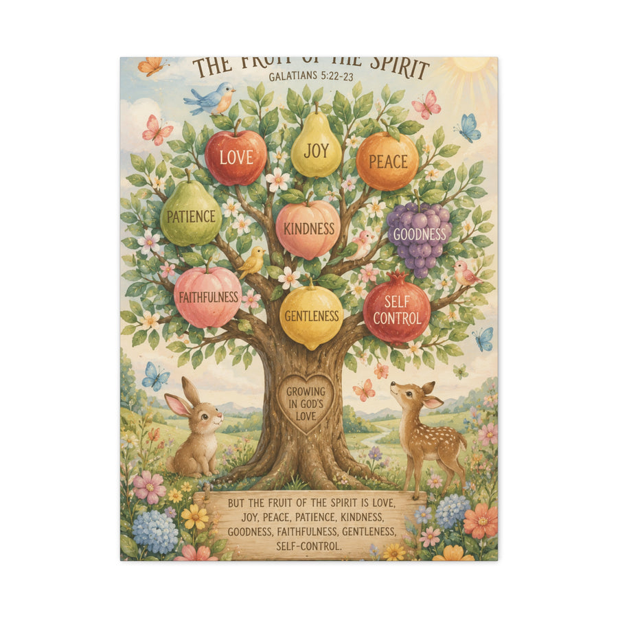 Fruit of the Spirit Children’s Scripture Wall Art & Canvas Print