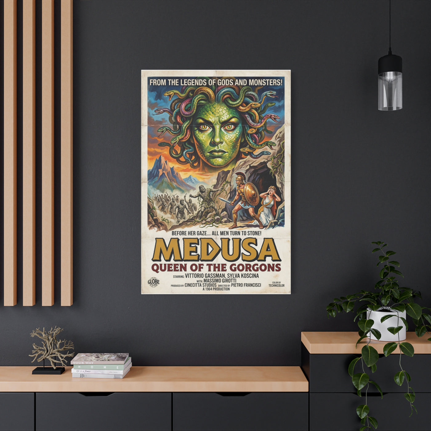 Greek Mythology Medusa Movie Poster Wall Art & Canvas Print