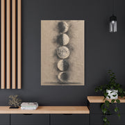 Lunar Phases Minimal Composition Wall Art & Canvas Print