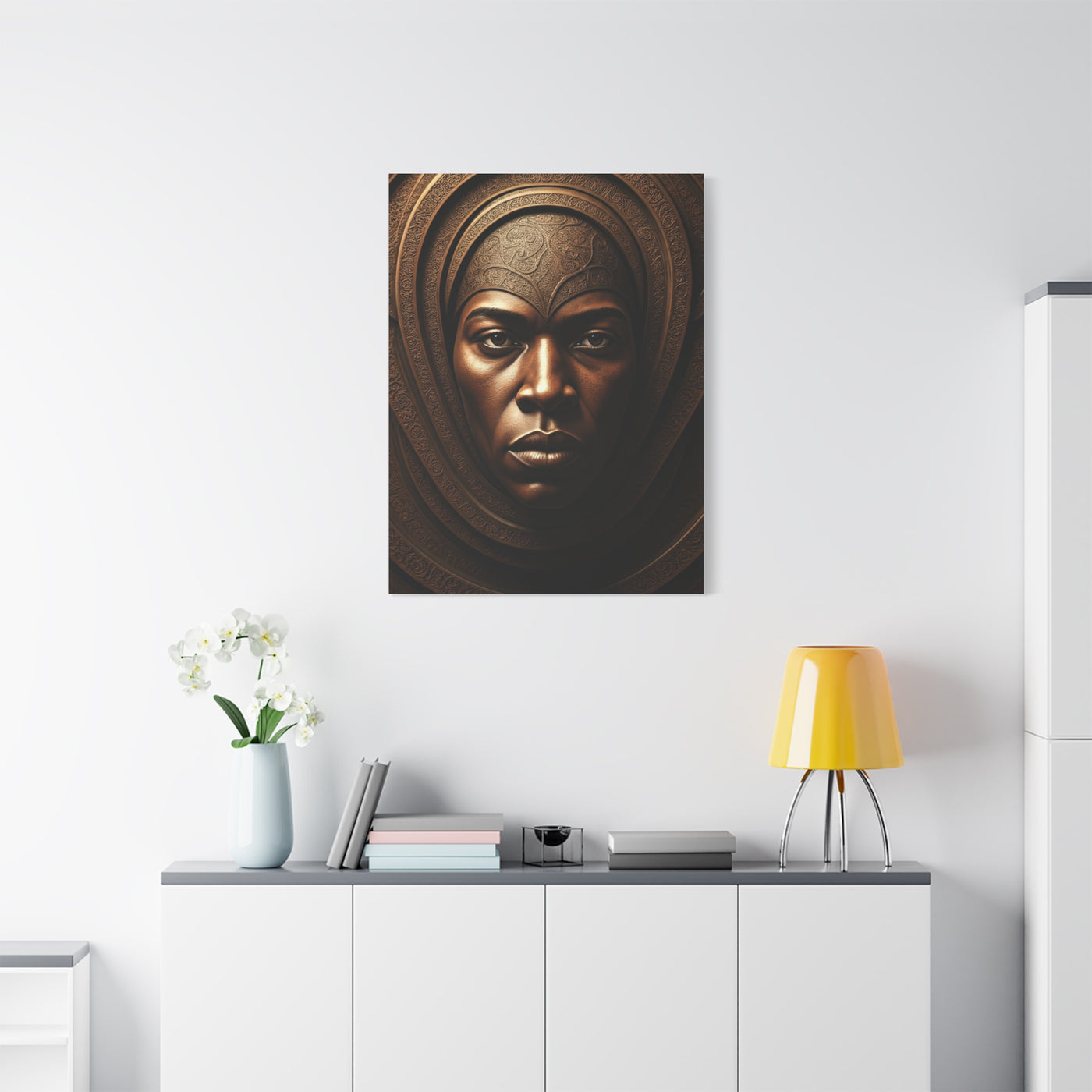 Sacred Bronze Empress Portrait Wall Art & Canvas Prints