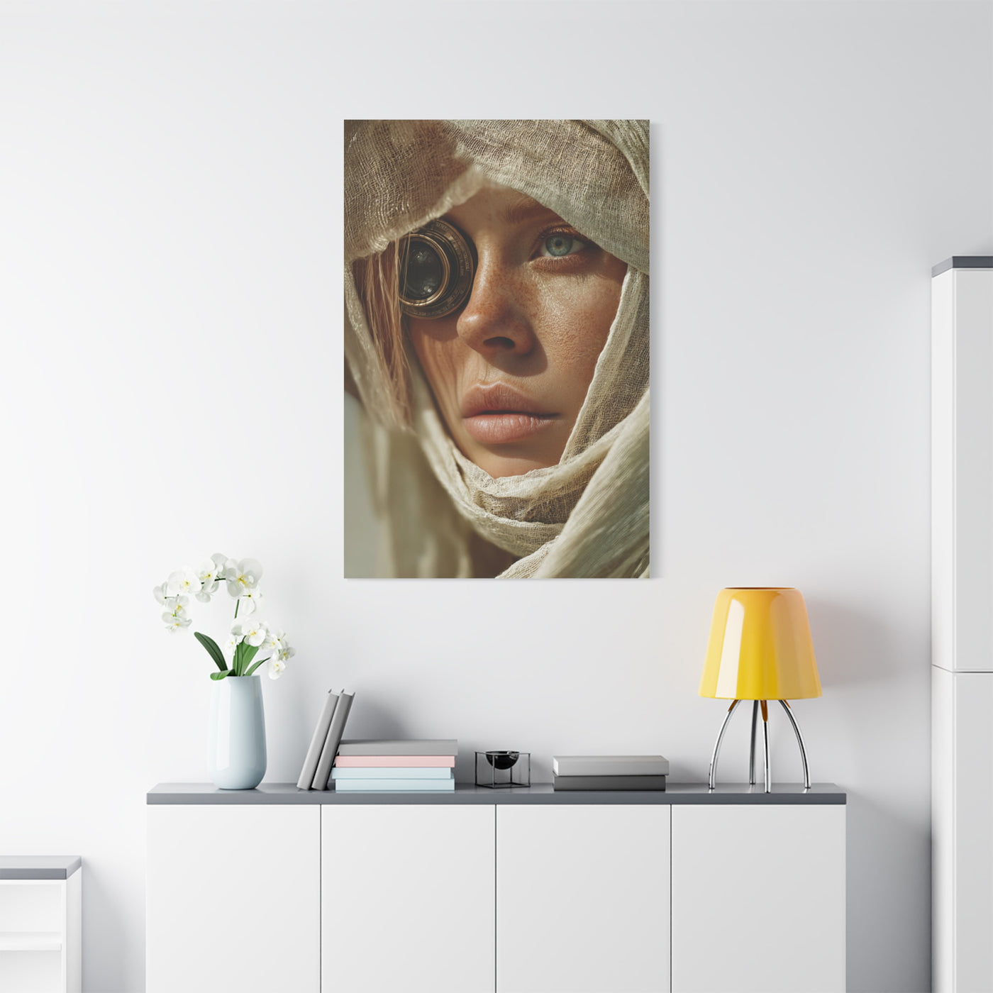 Veiled Lens Surreal Portrait Wall Art & Canvas Print