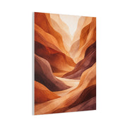 Terracotta Canyon Abstract Landscape Wall Art & Canvas Print