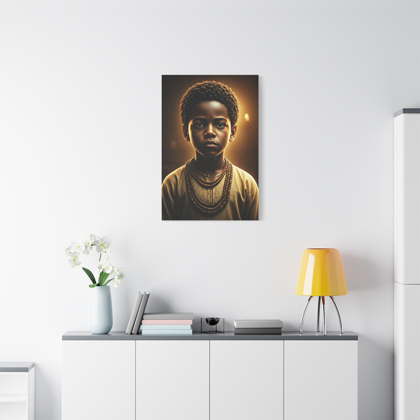 Golden Innocence Portrait Wall Art & Canvas Prints