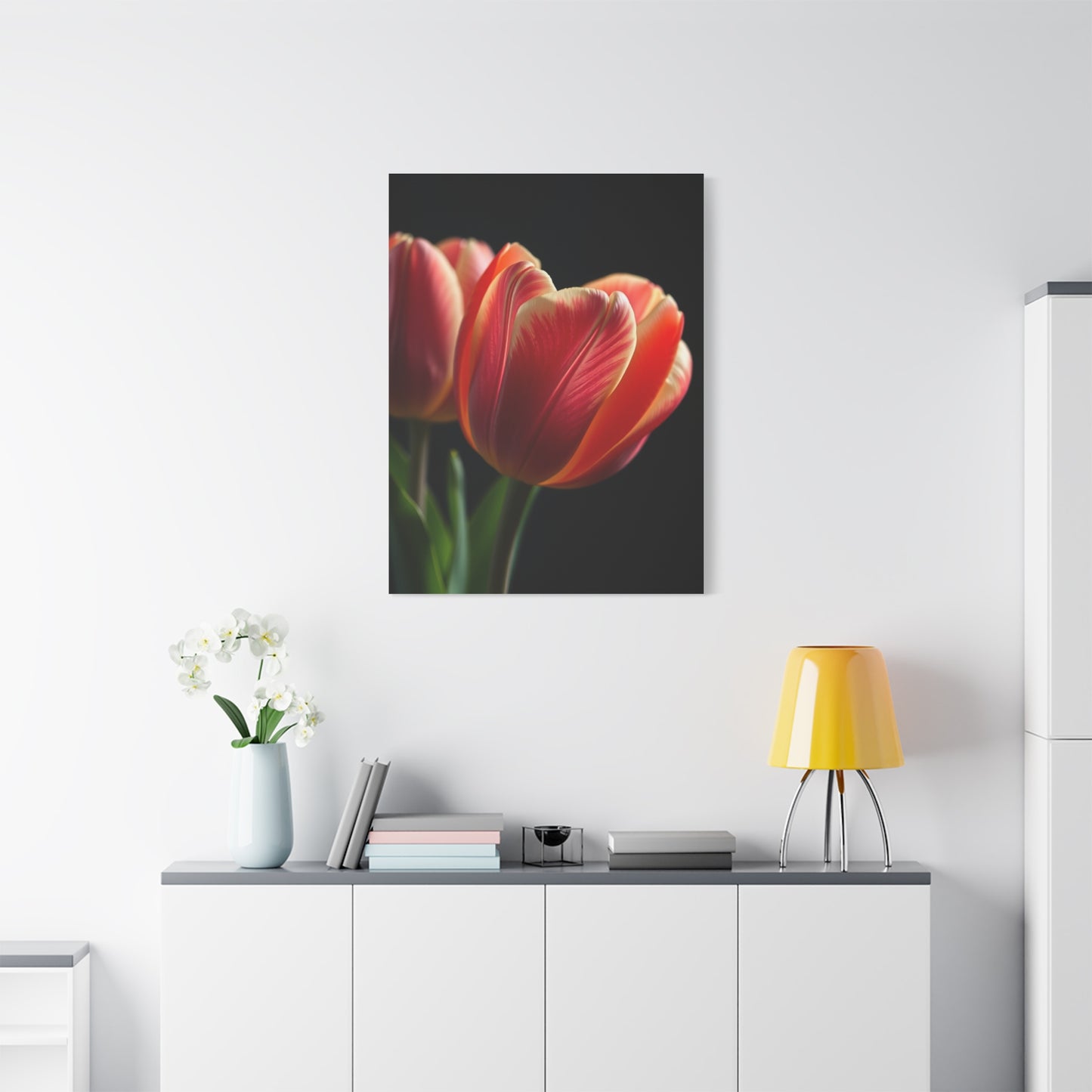 Tulip Flower Art Supreme Canvas Wall Art & Canvas Print