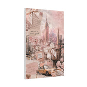 Romantic Blush NYC Dream Collage Wall Art & Canvas Print
