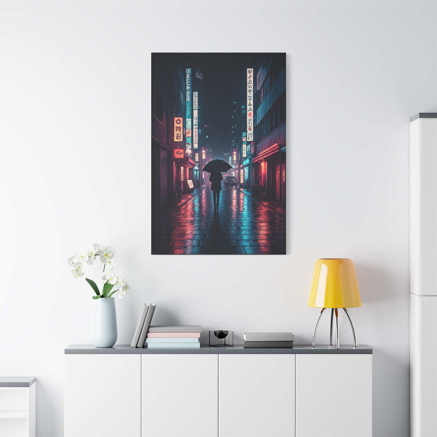 Rainlit City Solitude Wall Art & Canvas Prints