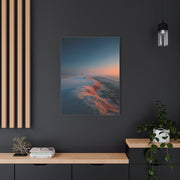 Frosted Coastal Green Minimal Golf Wall Art & Canvas Print