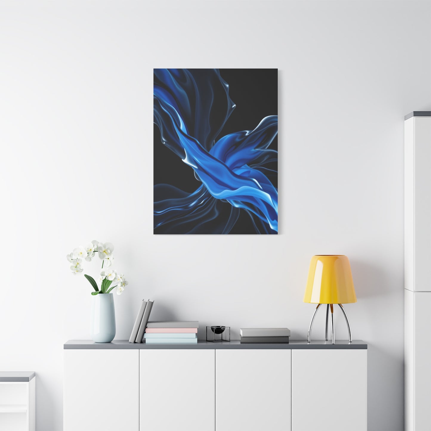 Supreme Black, White & Blue Art Beautiful Collection Wall Art & Canvas Print