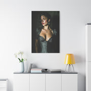 High-Fashion Satin Portrait Wall Art & Canvas Print