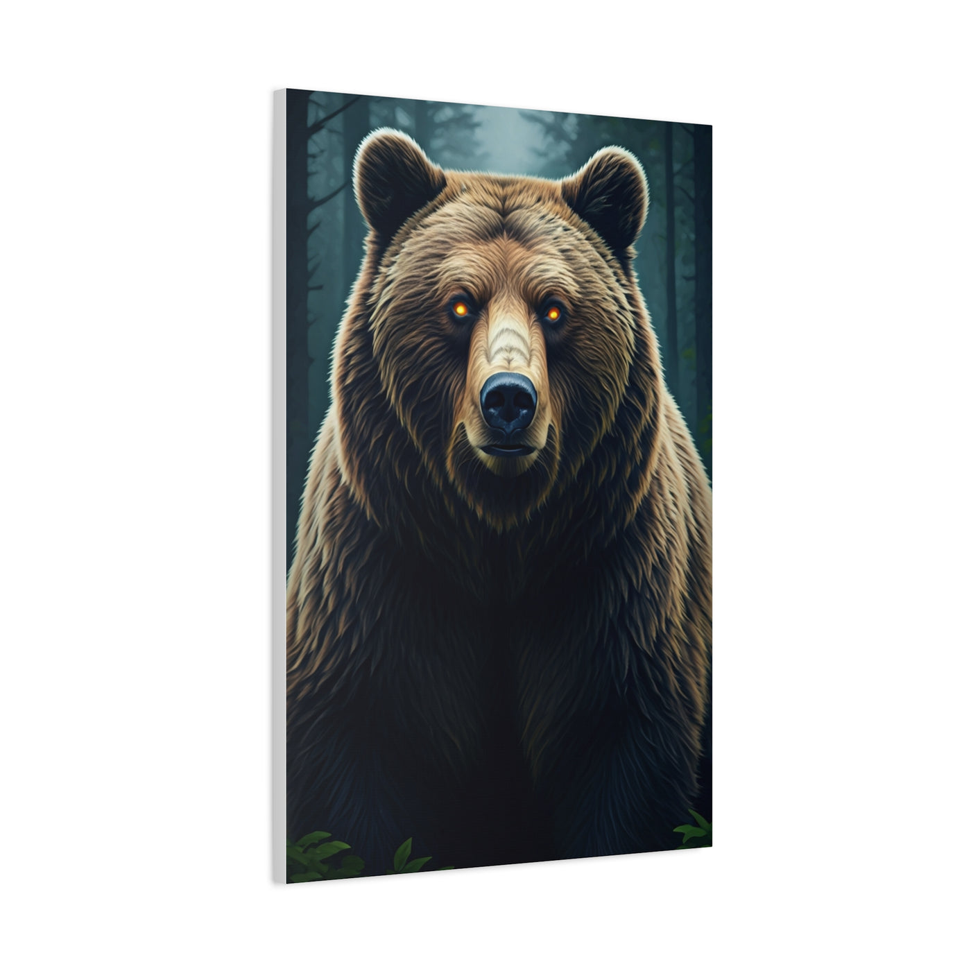 Mystic Ember-Eyed Grizzly Bear Wall Art & Canvas Prints