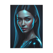 Midnight Blue Gaze Portrait Wall Art & Canvas Prints
