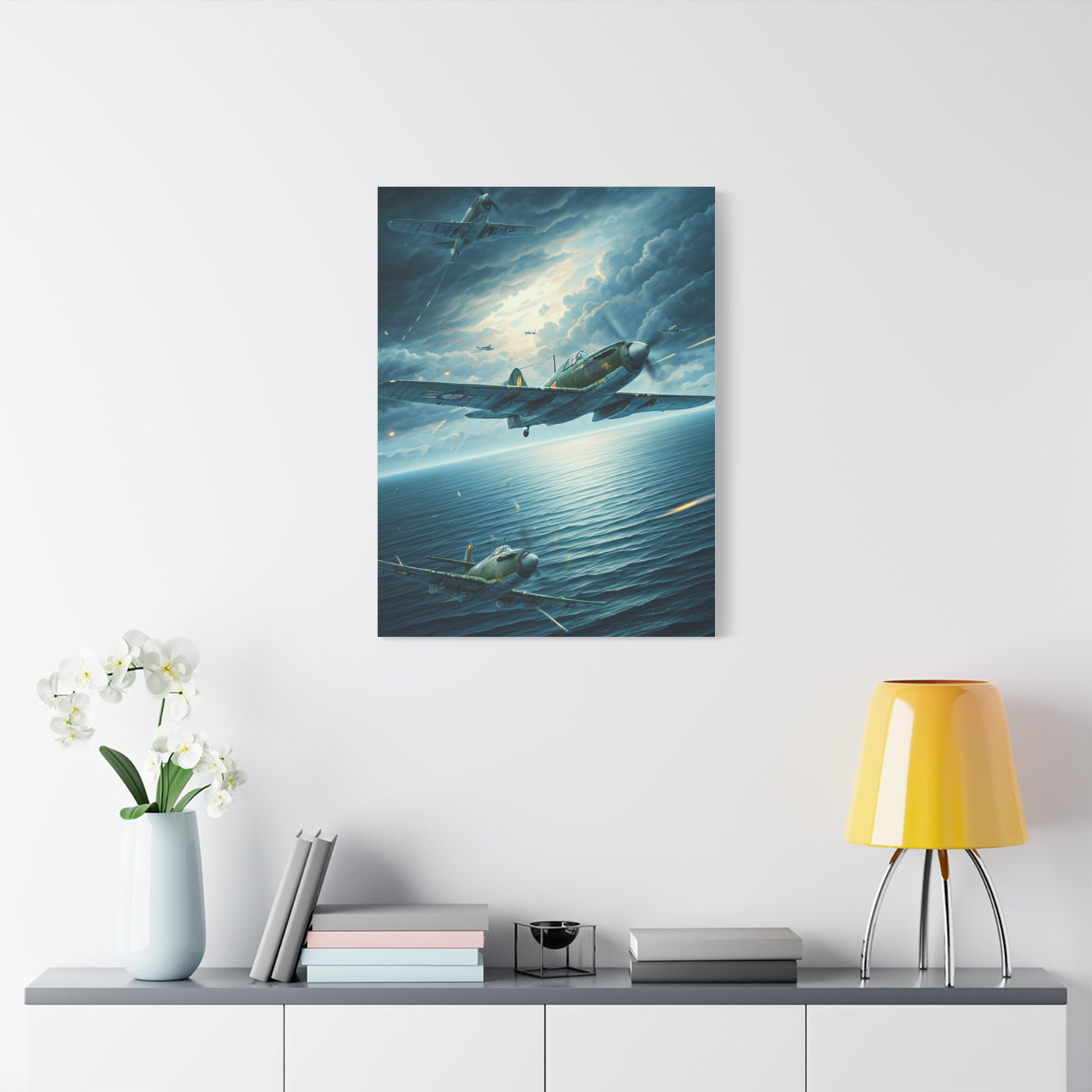 Storm Skies Aerial Battle Flight Wall Art & Canvas Prints  .