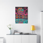 Retro Desert Flower Motel Pop-Art Wall Art & Canvas Print