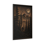 Pacific Northwest Bigfoot Forest Wall Art & Canvas Print