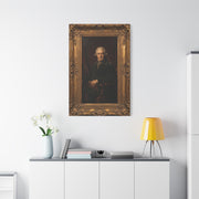Classical Gentleman Portrait in Ornate Frame Wall Art & Canvas Print