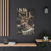 After-Dinner Wine and Fig Table Wall Art & Canvas Print