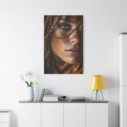Braided Muse Antique Lens Portrait Wall Art & Canvas Print