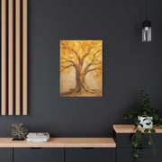 Impasto Golden Tree of Life Texture Wall Art & Canvas Print