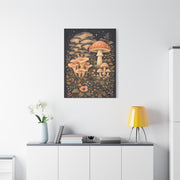 Whimsical Midnight Mushroom Garden Wall Art & Canvas Print