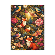 Quirky Maximalist Forest Creatures Wall Art & Canvas Print
