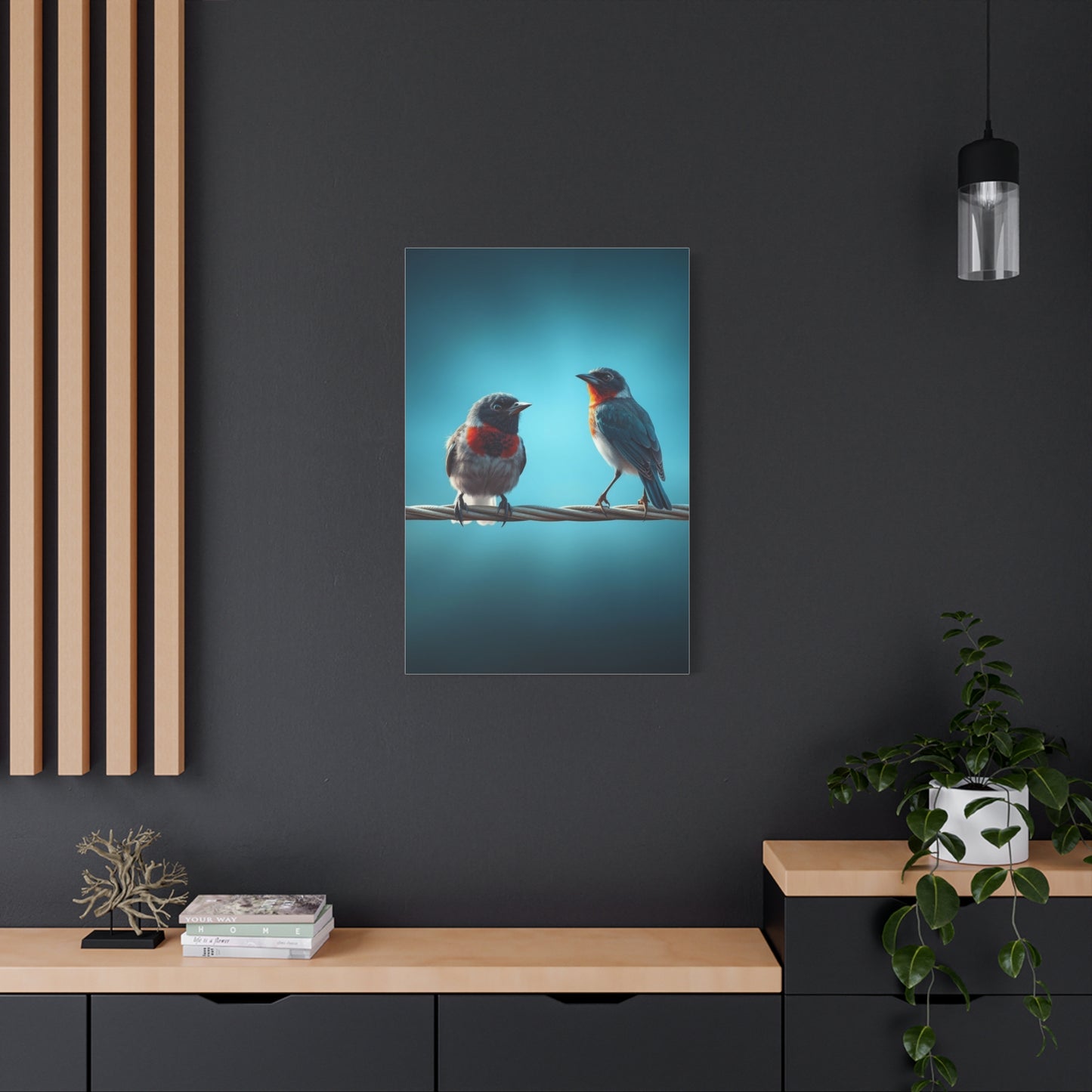 Birds On a Wire Art Supreme Gallery Wall Art & Canvas Print