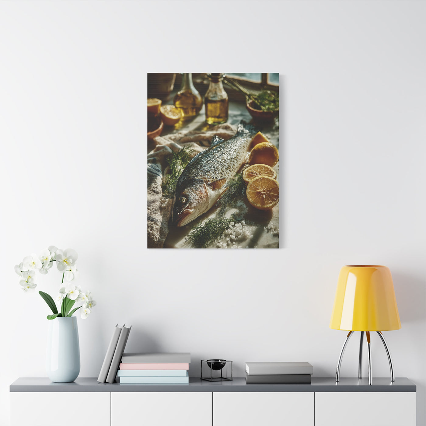 Fresh Whole Fish Mediterranean Prep Wall Art & Canvas Print