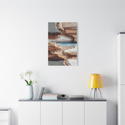 Eroded Earth Layer Abstraction Wall Art & Canvas Print