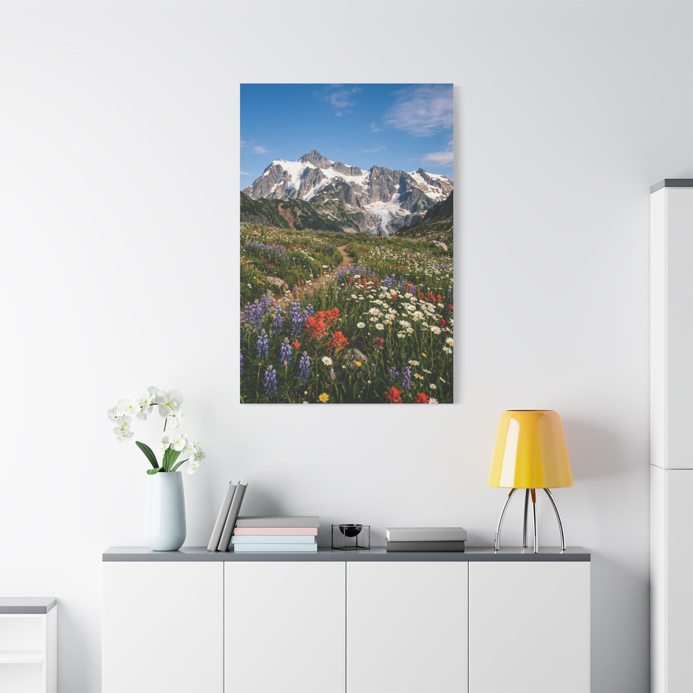 High Alpine Wildflower Meadow Wall Art & Canvas Print