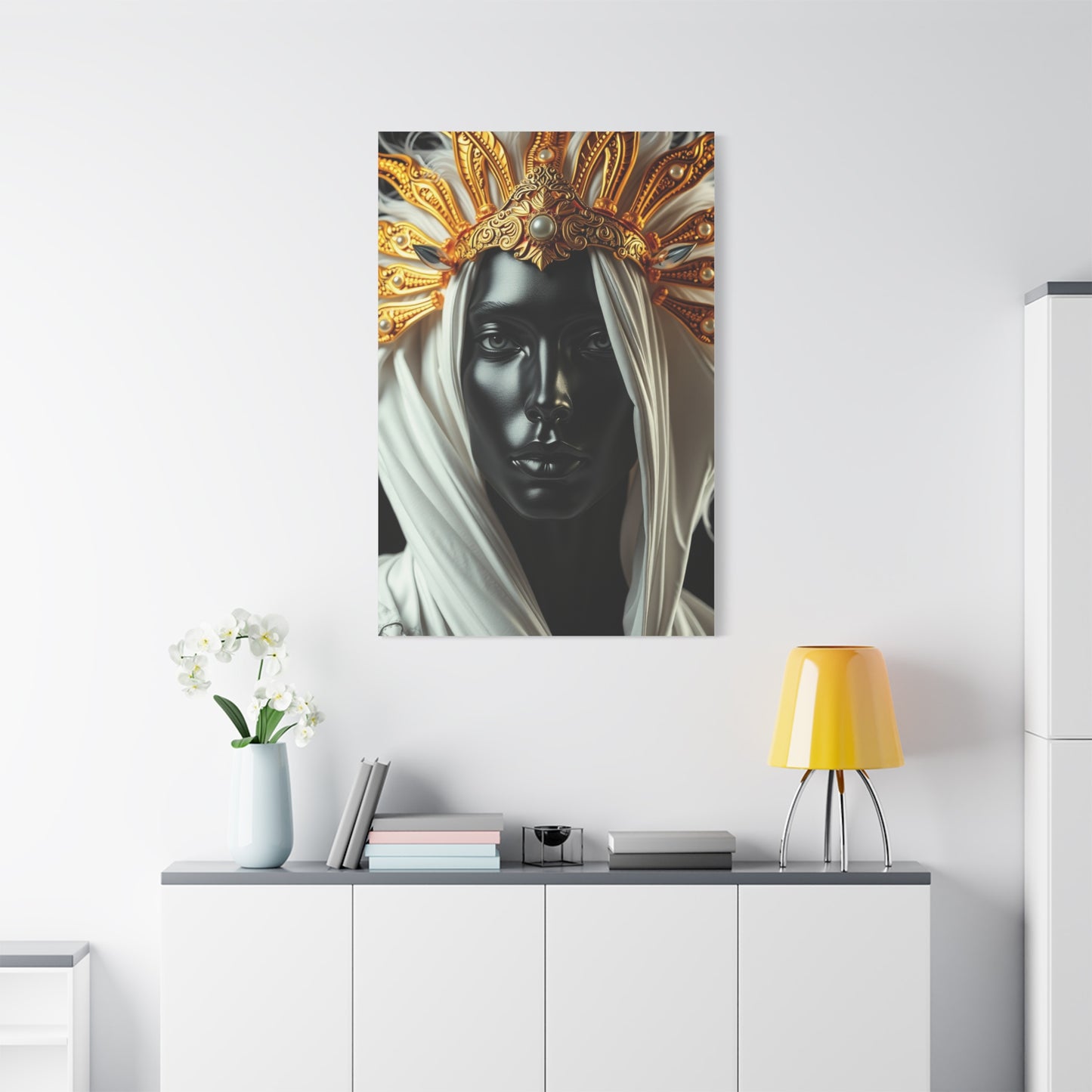 Supreme Collection Black White and Gold Art Wall Art & Canvas Print