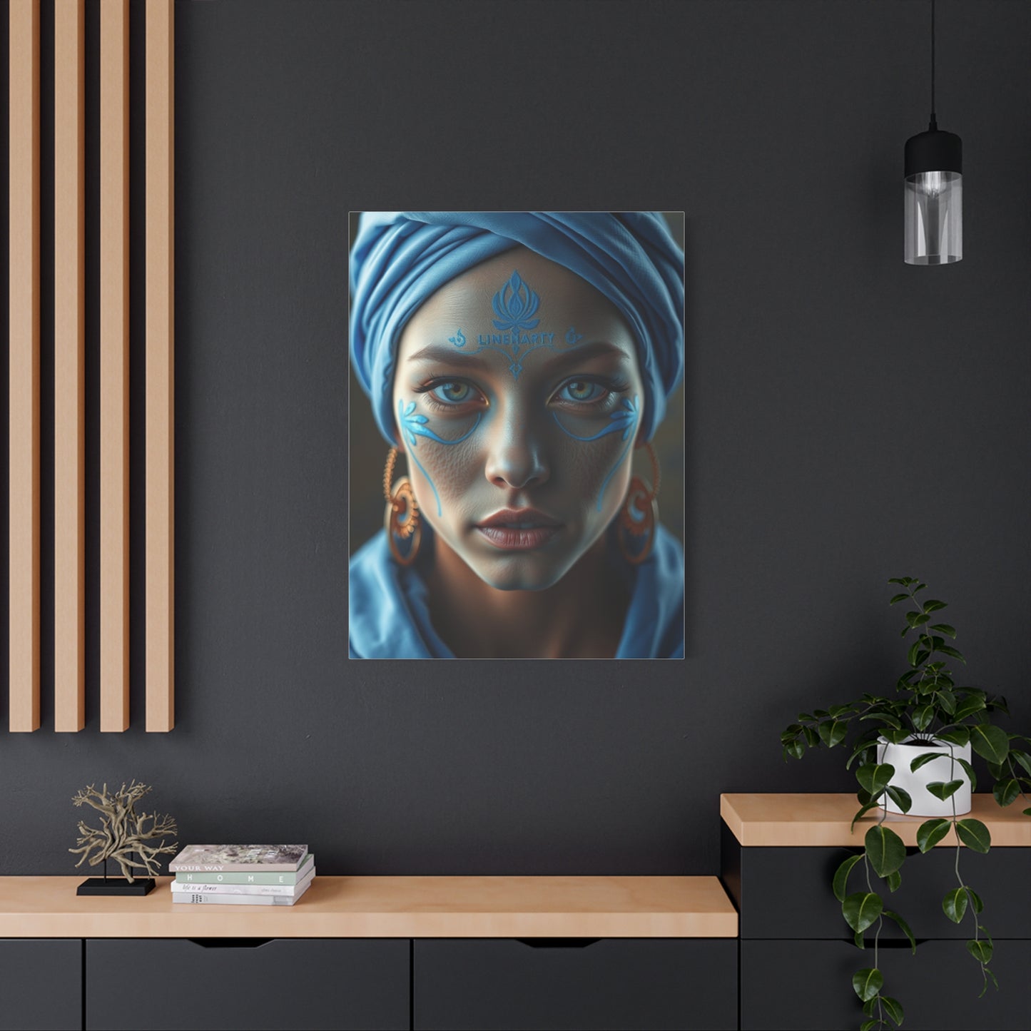 Cobalt Tranquility Painting Wall Art & Canvas Print