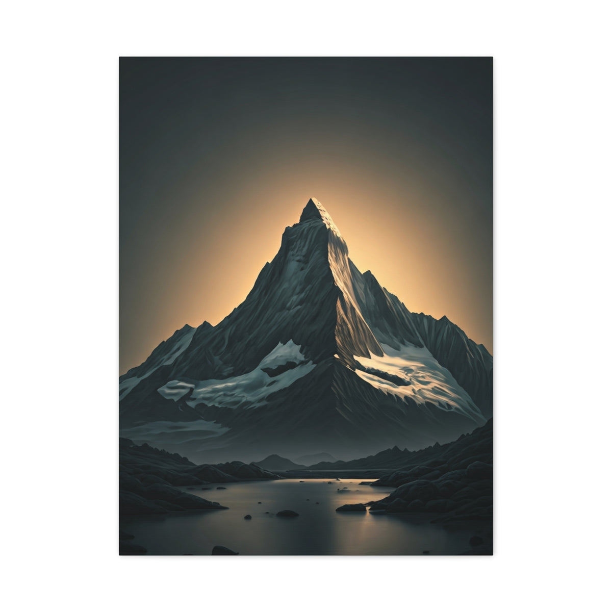 Majestic Peak Glow Wall Art & Canvas Prints