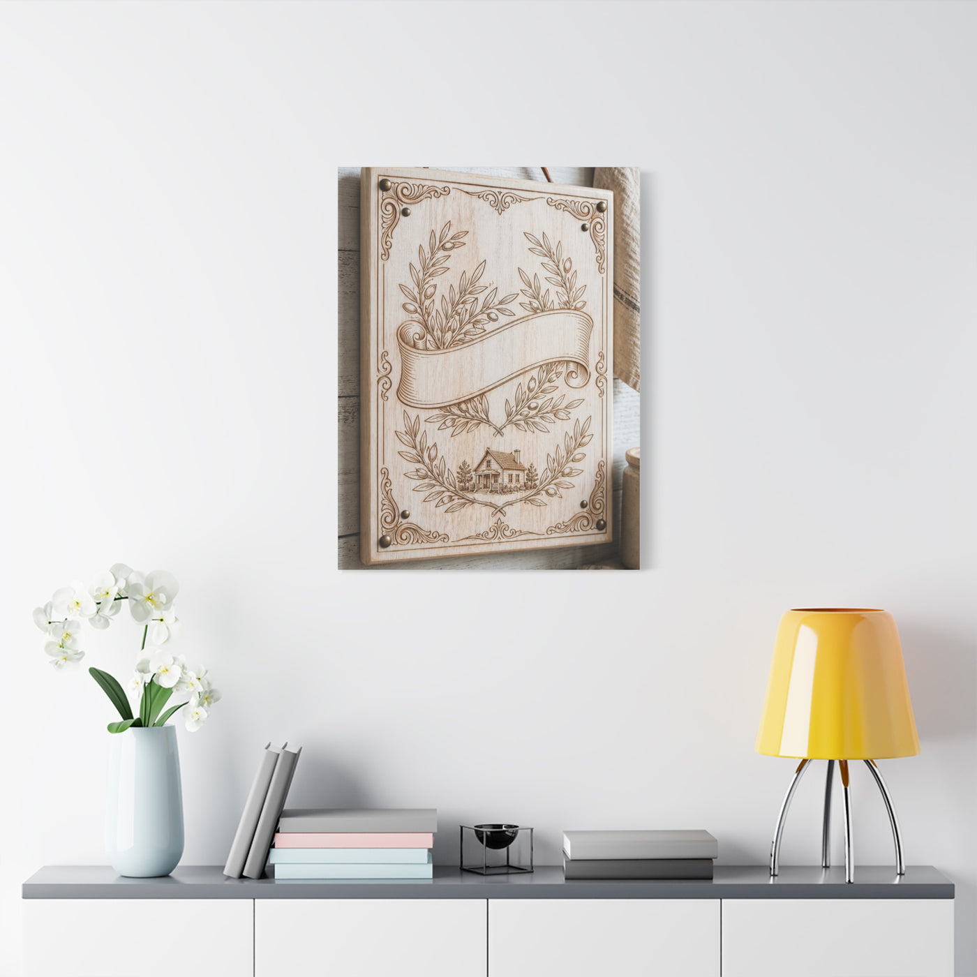 Joshua 24:15 Heirloom Home Blessing Scripture Wall Art & Canvas Print
