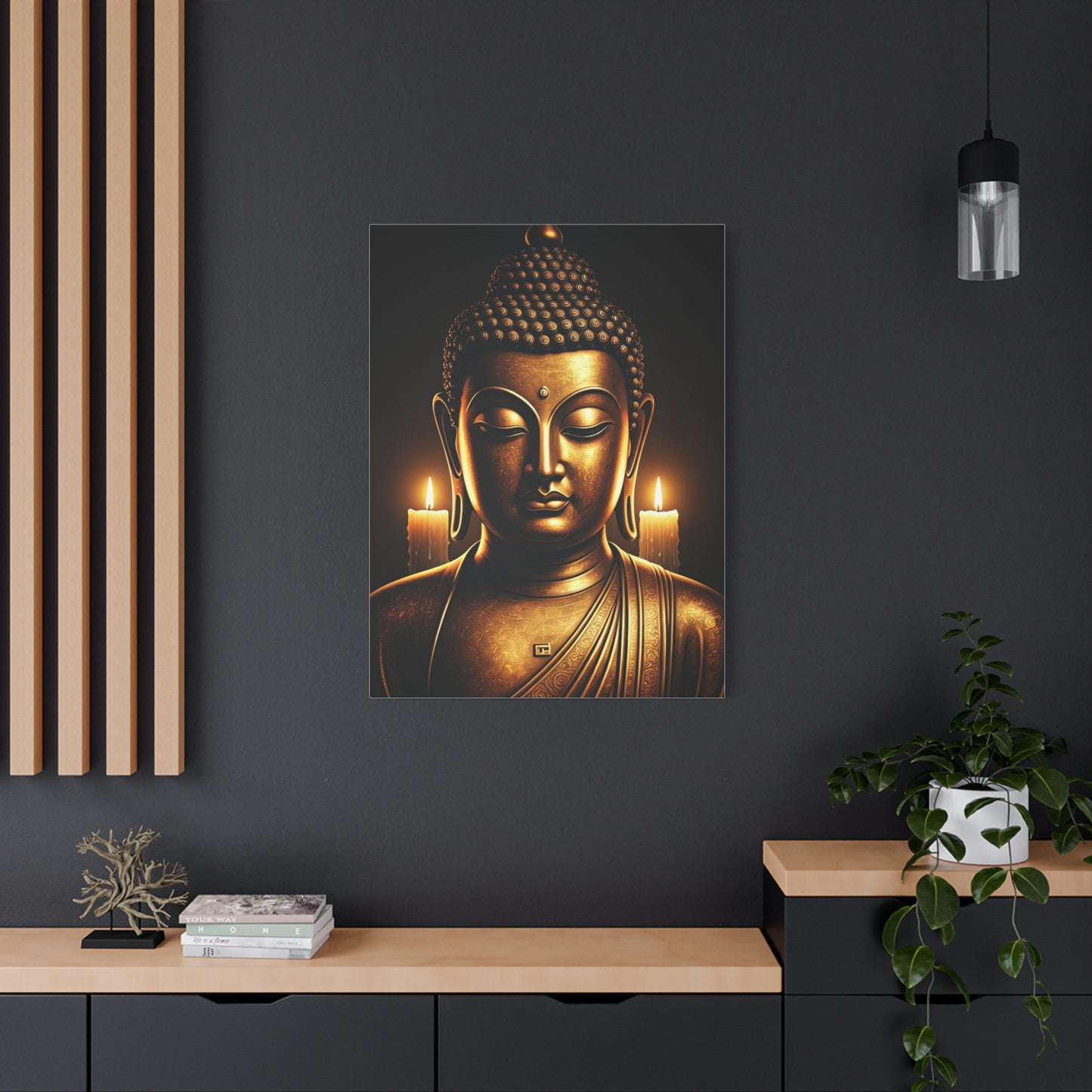 Candlelight Serenity Buddha Wall Art & Canvas Prints