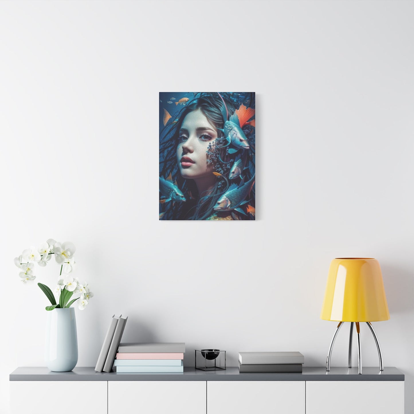 Aqua Woman Wall Art & Canvas Prints