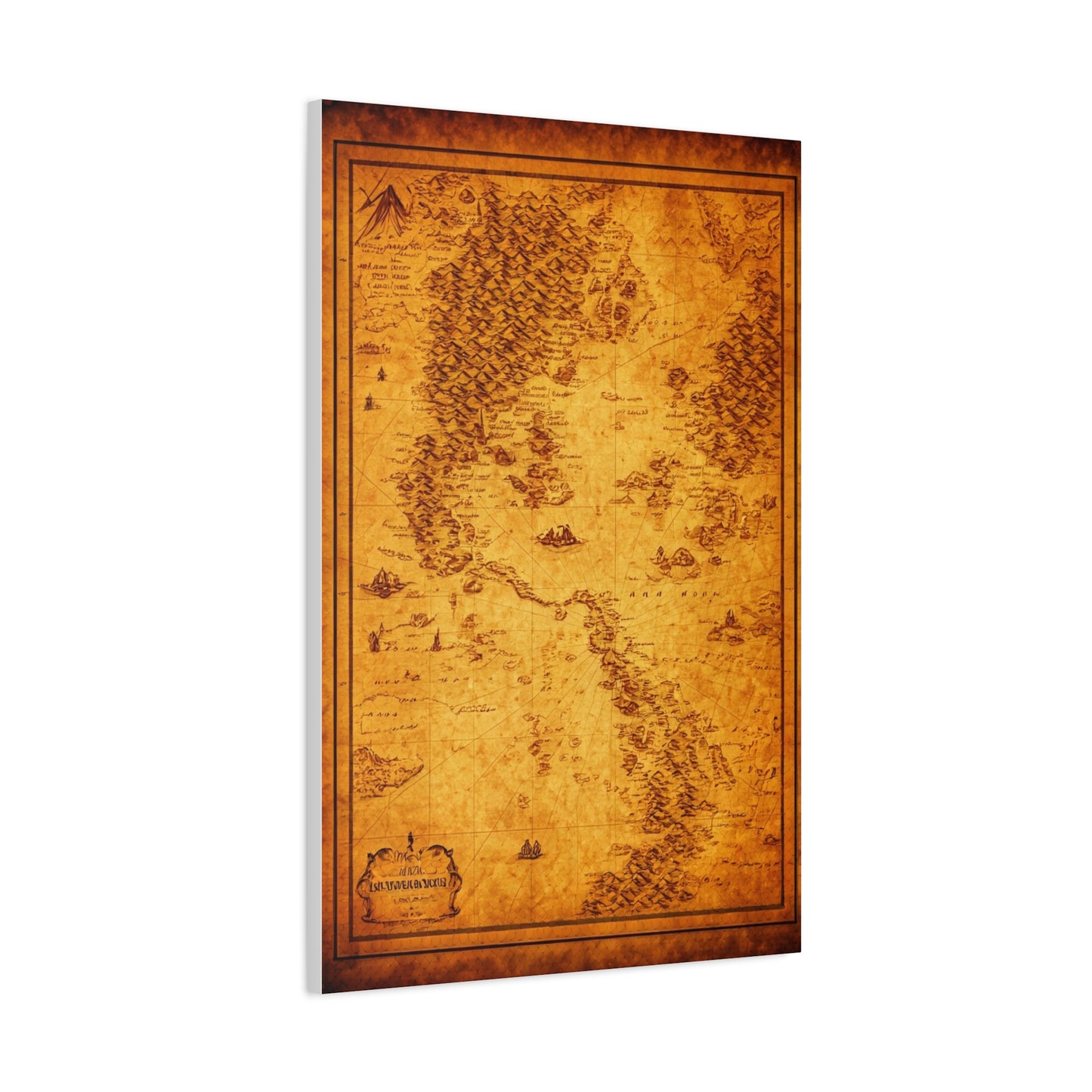 Antique Treasure World Map Wall Art & Canvas Prints