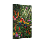 Vibrant Jungle Parrot Paradise Tropical Wall Art & Canvas Print