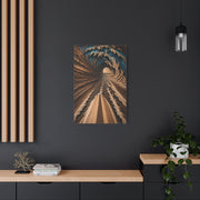Wooden Barrel Tunnel Surf View Wall Art & Canvas Print