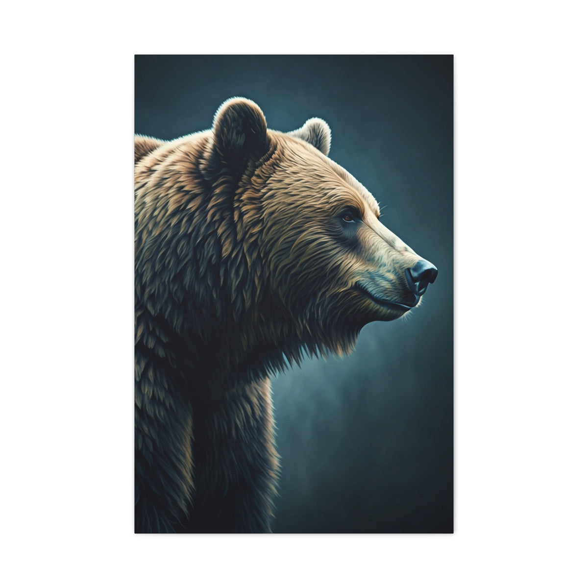 Side Profile Bear Elegance Wall Art & Canvas Prints