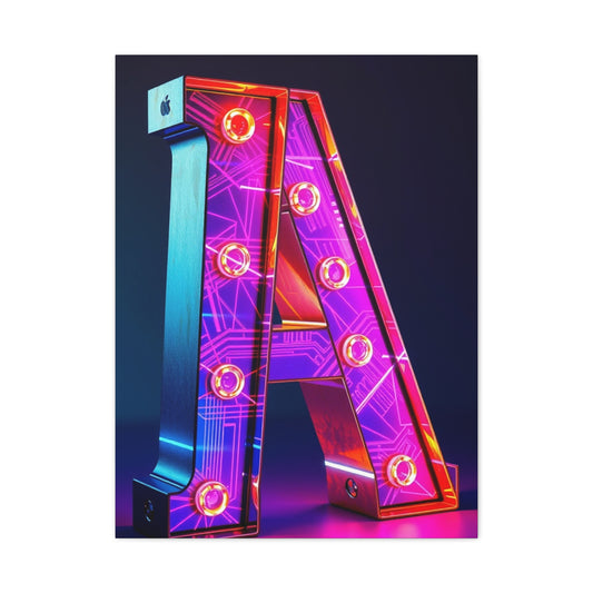 A Alphabet & Letter Art Artisan Canvas Wall Art & Canvas Print