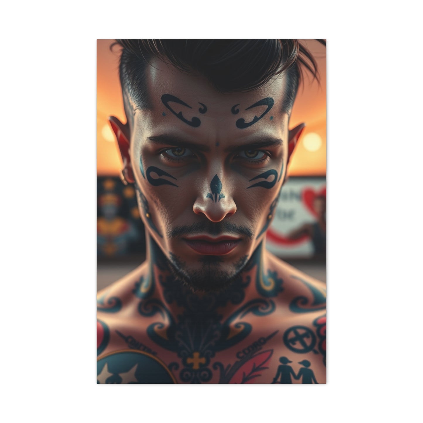 Supreme Tattoo Parlor Art Beautiful Collection Wall Art & Canvas Print