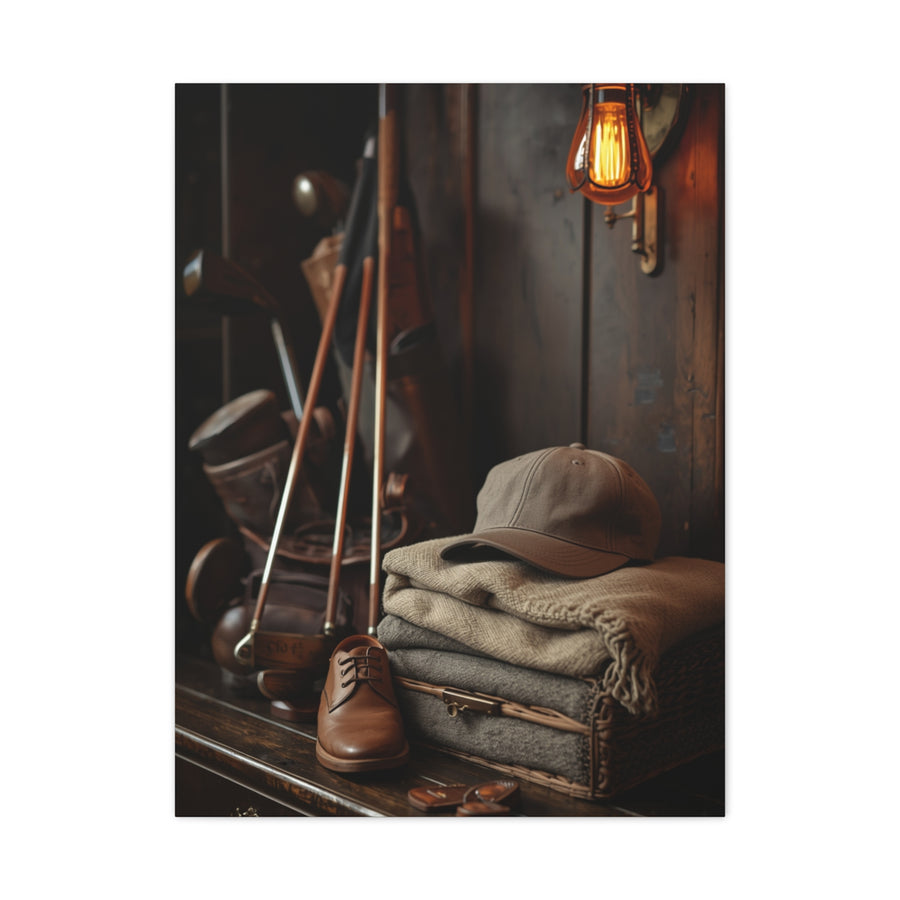 Hickory Golf Locker Room Still Life Wall Art & Canvas Print