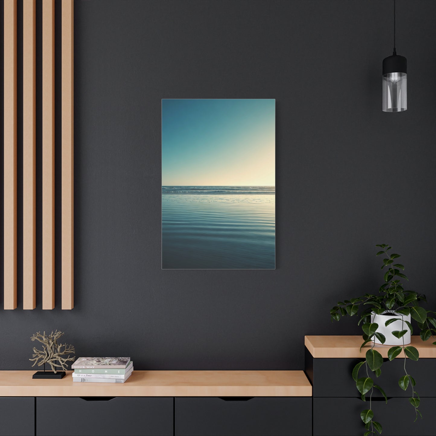 Calm Horizon Sea Gradient Wall Art & Canvas Prints