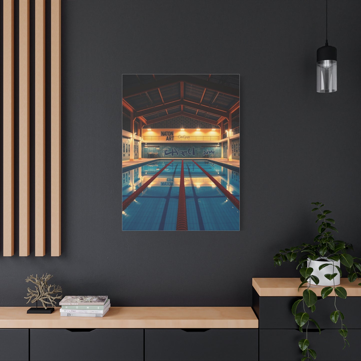 Swimming Pool Art Supreme Canvas Wall Art & Canvas Print