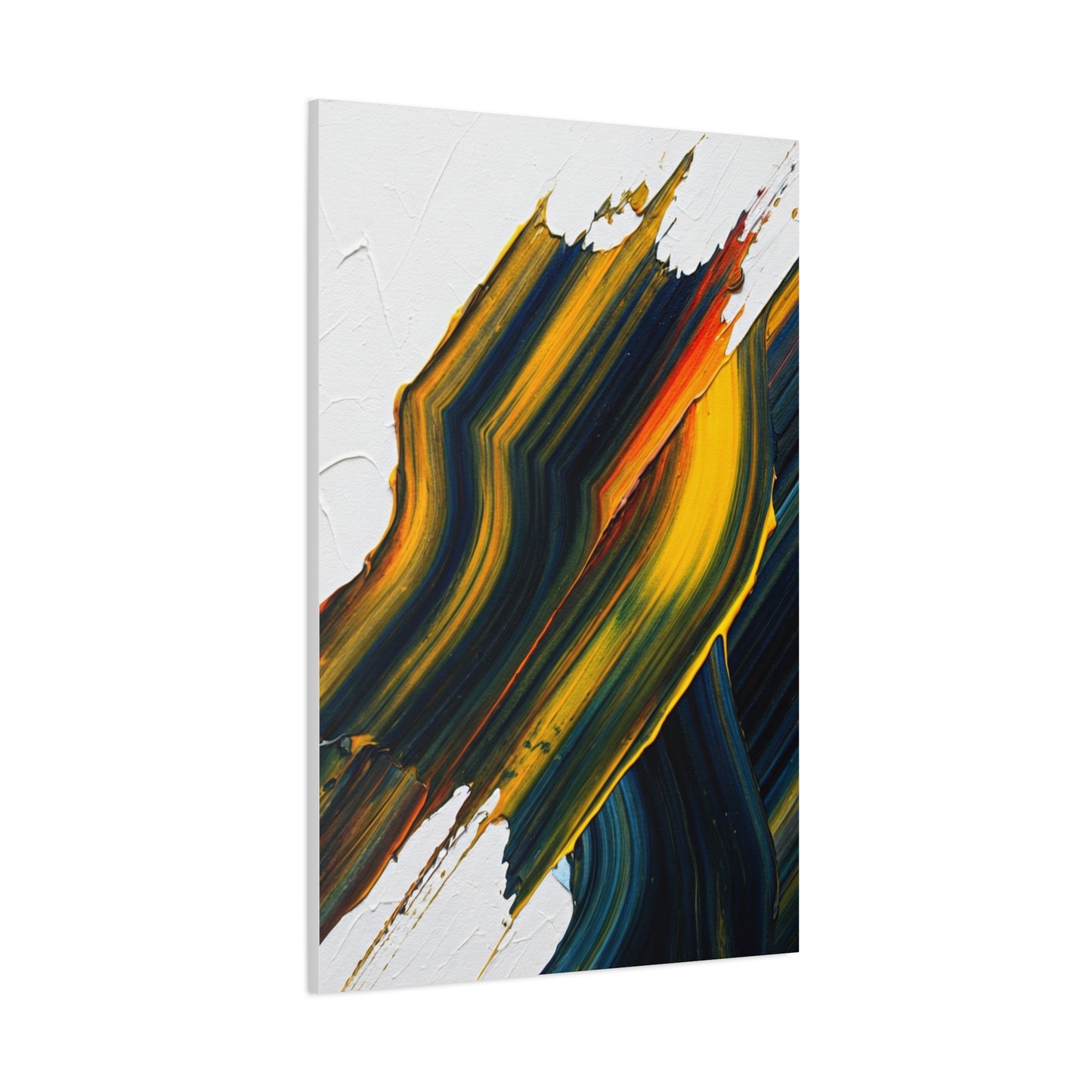 Dark Gold Layered Flow Abstract Wall Art & Canvas Prints