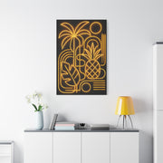Neon Tropical Line Art Glow Composition Wall Art & Canvas Print